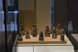 The gang's (partially) here. The NMS' Lewis Chessmen minus one bishop who was in another case.