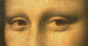 "Italian" craquelure on the Mona Lisa