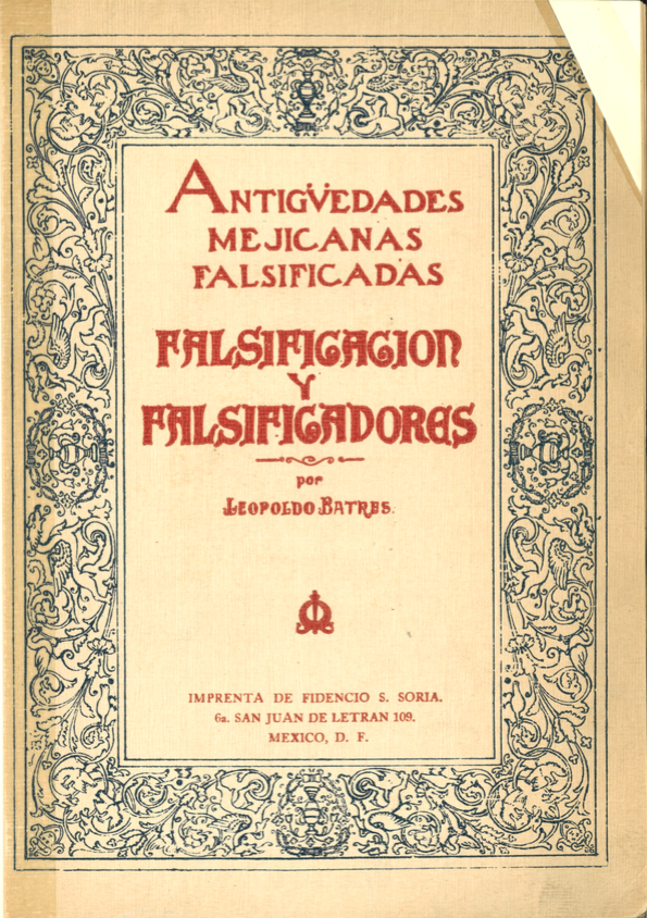 Antiguidades Mejicanas Falsificadas Cover